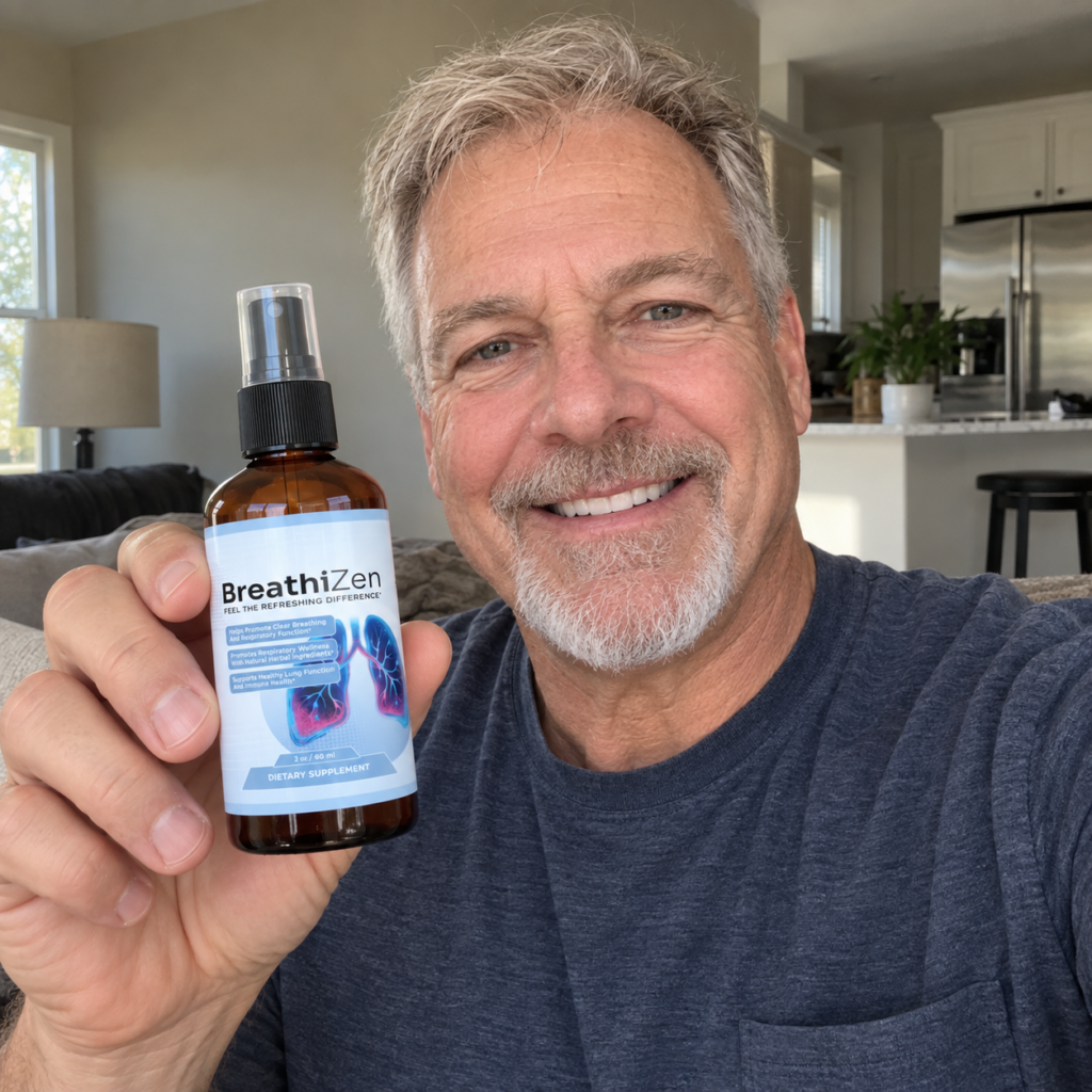 Daniel Harper holding Breathizen